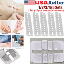 Lot Emergency Wound Closures Surgical Laceration Repair Kit Zip Stitches Aid