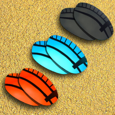 3 Pairs Lenses Replacement for-Costa Del Mar Fathom Polarized-Black&Ice Blue&Red