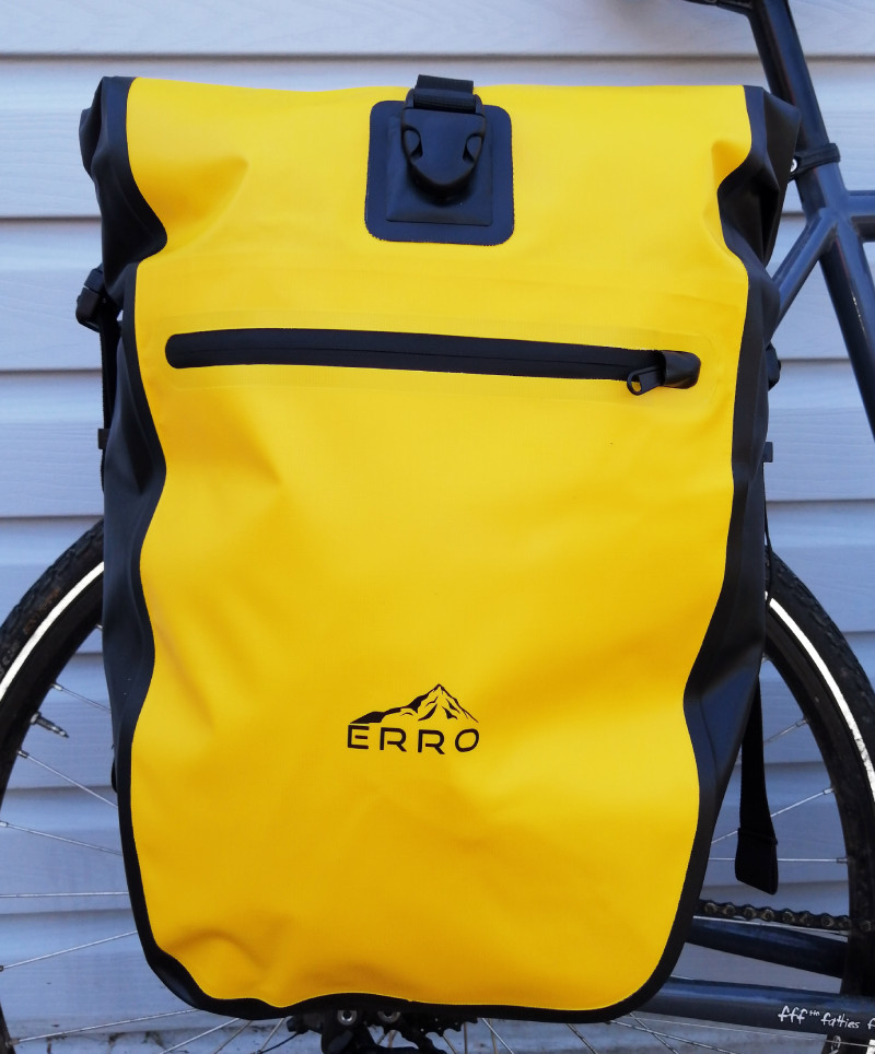 ERRO WATERPROOF BIKE TOURING PANNIERS SET WITH ROLL CLOSURE