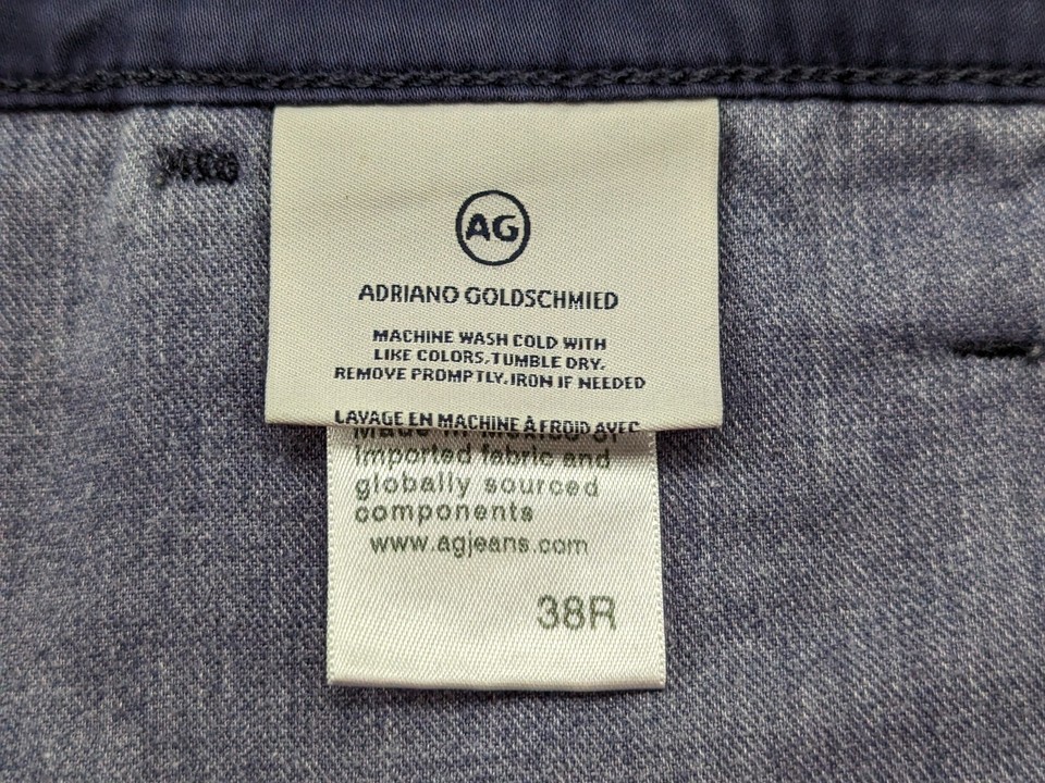 Adriano Goldschmied Shorts Mens 38W 8.5" Inseam Blue "The Wanderer