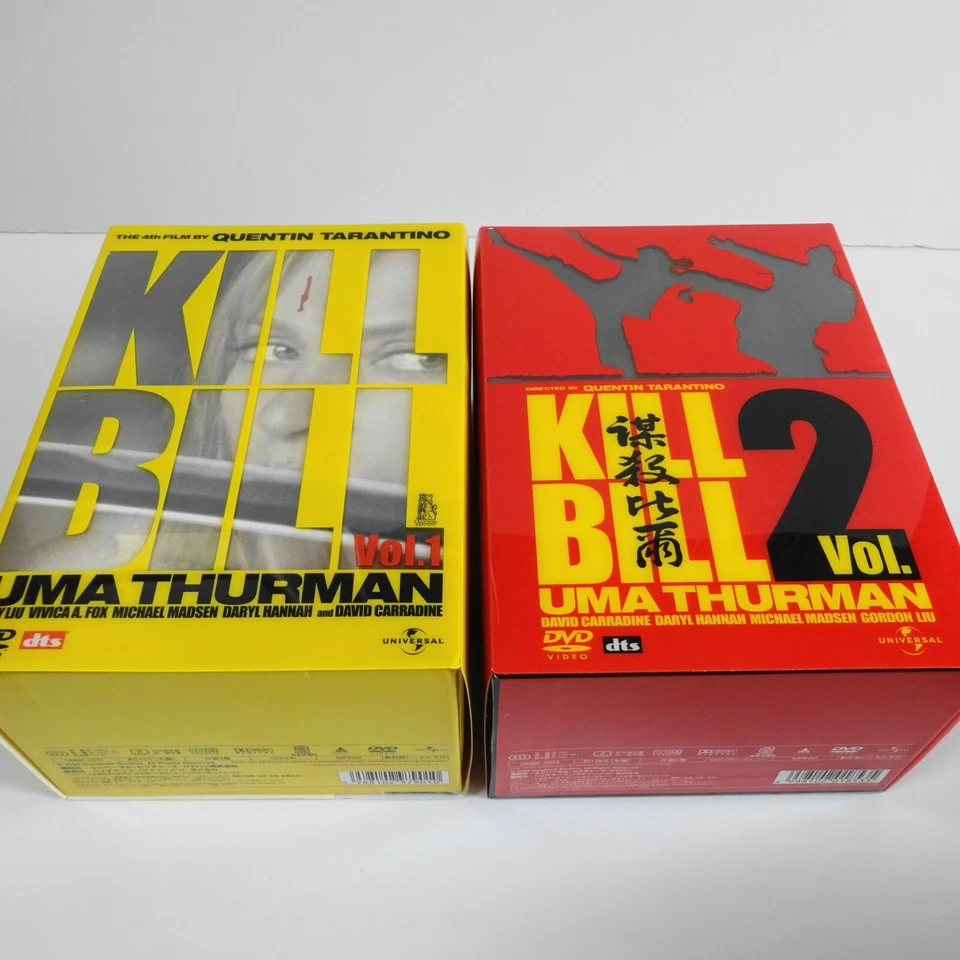 KILL BILL Premium JAPAN DVD BOX 1＆2 w/Be@rbrick Figure UMATHURMAN - Image 2 of 4
