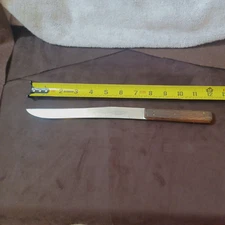 Vtg Meriden Cutlery Co. U.S.A. 7.25", Carving Knife, W/ Wood Scales