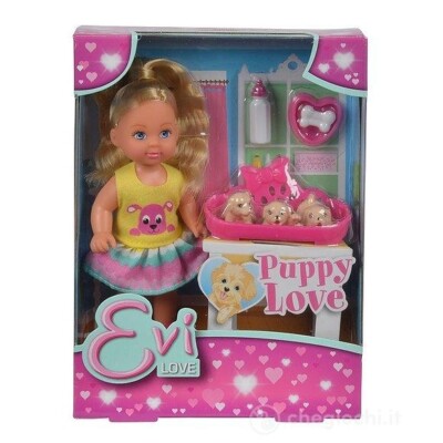 Evi Puppe lovepuppy love mit Simba Zubehör..