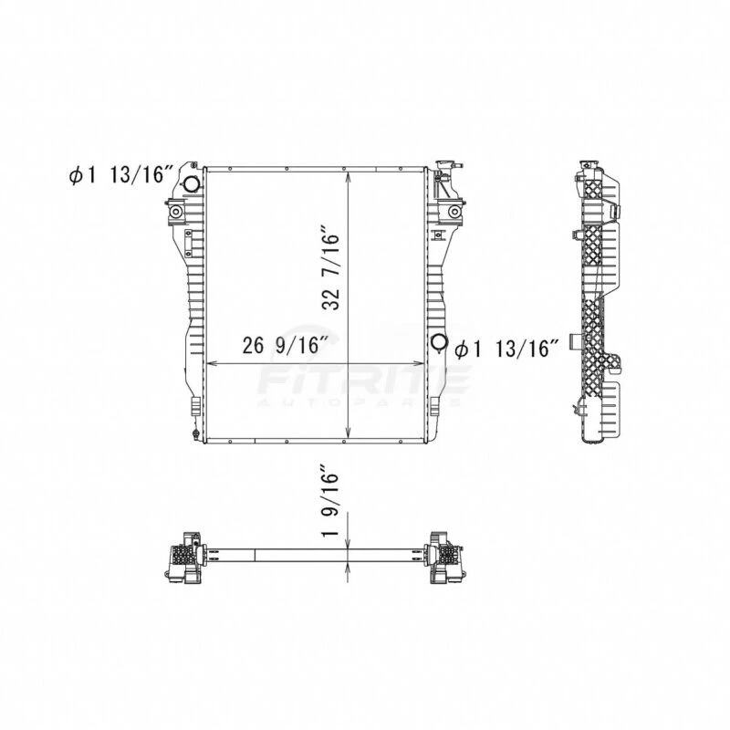 Nuevo radiador compatible con Ram 2500 2011-2012 2 puertas 6,7 L CH3010362 RAD13296 Foto 2 de 2