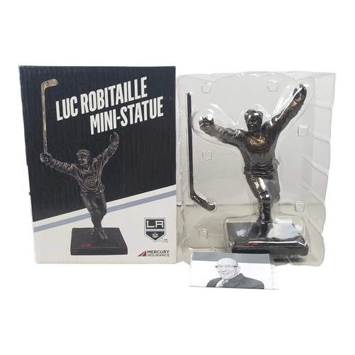 Luc Robitaille NHL Mini Statue Los Angeles Kings Bronze Collectible NIB - Afbeelding 1 van 10