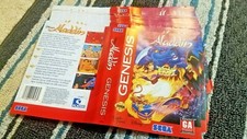 BOX ART ONLY Aladdin Original Sega Genesis Case Sleeve OEM