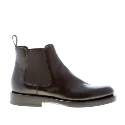 SANTONI Damen Schuhe Stiefelette Beatles Stretch Nappaleder schwarz Absatz 3 cm