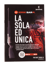 PRL) BROWNING BAR 4X SERIES TRACKS COMPOSITE CARABINA RIFLE DEPLIANT BROCHURE