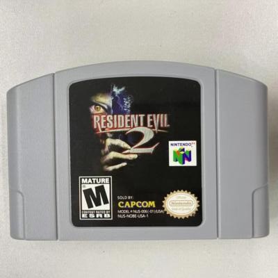 Resident Evil 2 Video Game Cartridge Console Card For Nintendo N64 Childhood