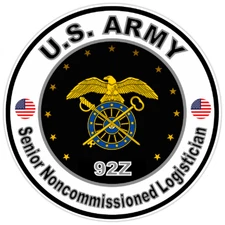 US Army Senior Noncommissioned Logistician Bumper Sticker Military Decal 5"
