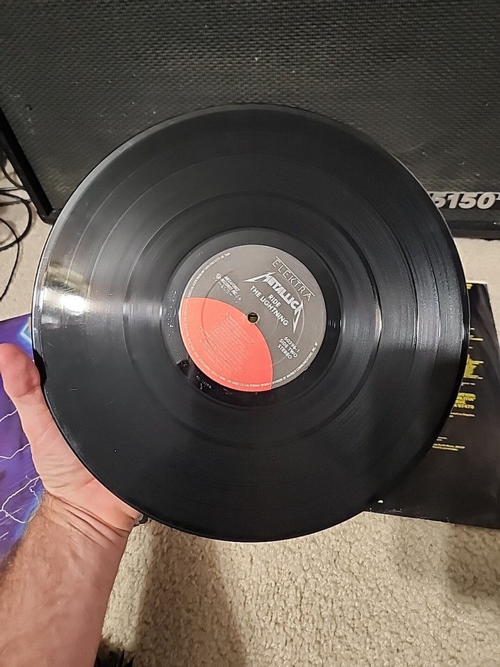 Metallica Ride The Lightning Lp Vinyl OG 1984 Elektra Press Shrink VG+