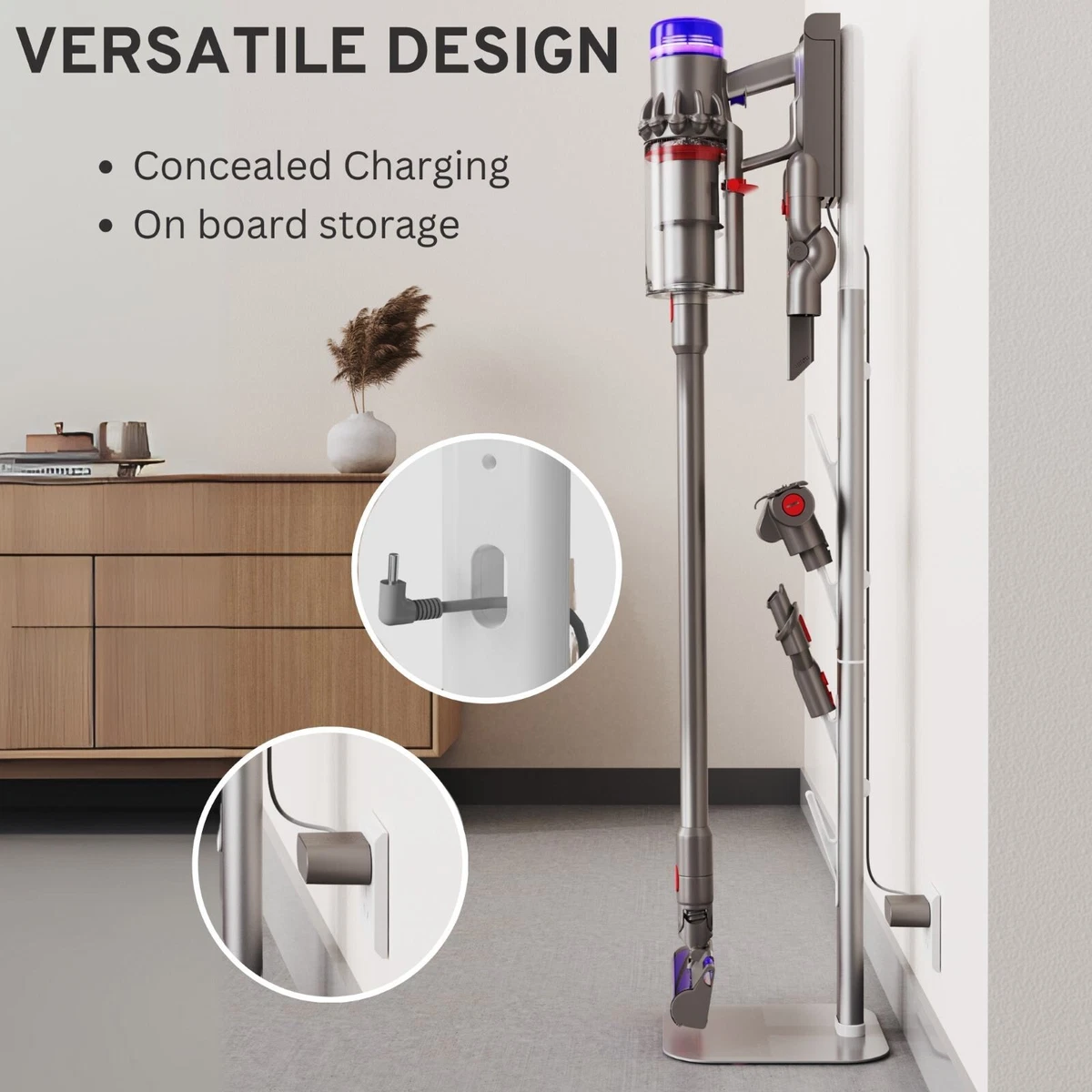 Docking Stand For Dyson V6 V7 V8 V10 V11 V12 V15 Gen5 & Outsize Cordless Vacuums