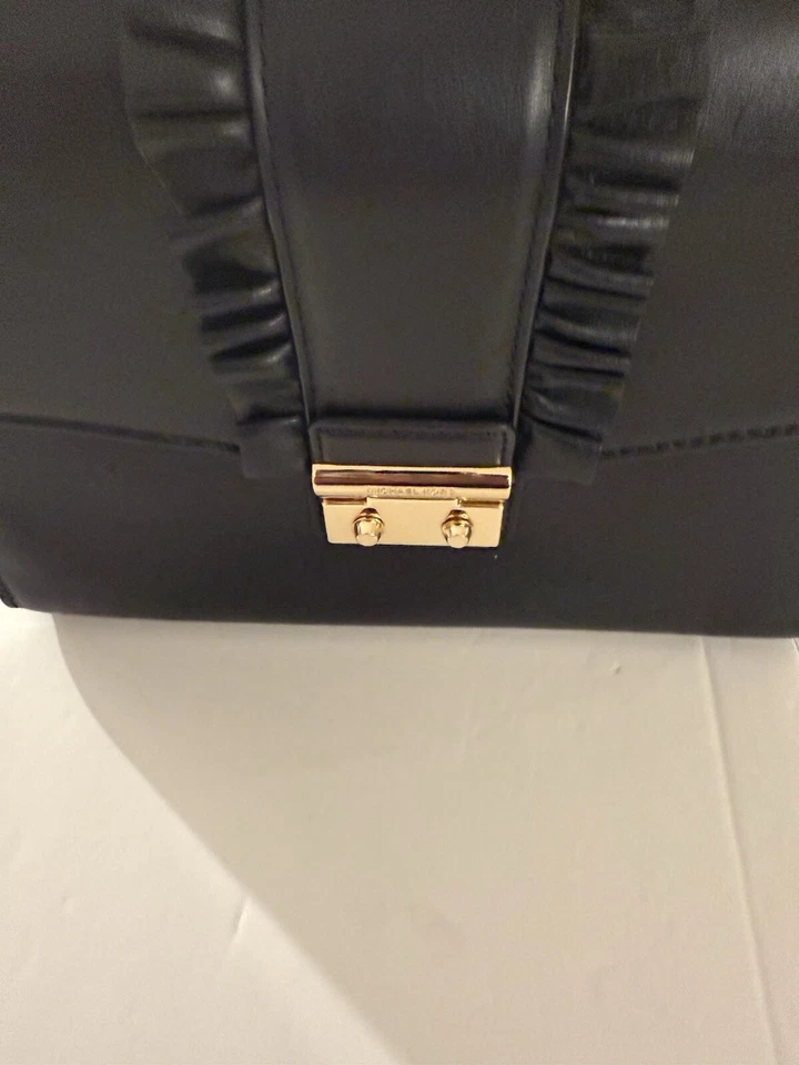 MICHAEL Michael Kors Sloan Medium Top Handle Leather Satchel, black - Image 2 of 4