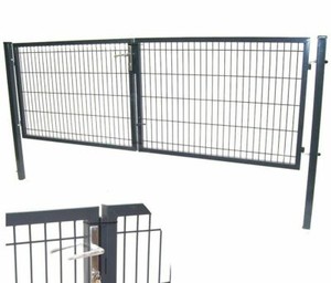 Quadratrohr Doppelflugeltor Gartentor Gartenzaun Tor Doppeltor Flugeltor Hoftor Ebay