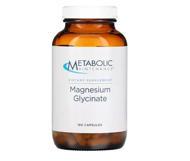 Metabolic Maintenance Magnesium Glycinate 180 Caps for Optimal Health