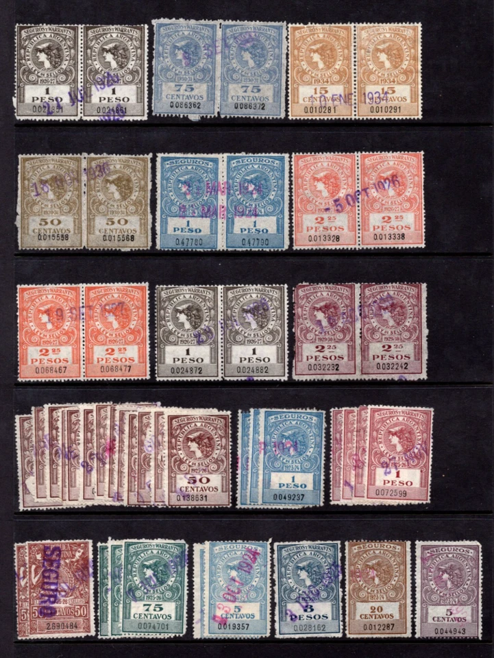 GRAN COLECCIÓN DE 350+ TARJETAS DE INGRESOS ARGENTINA 1900-1930 HASTA 10 PESOS Foto 4 de 4