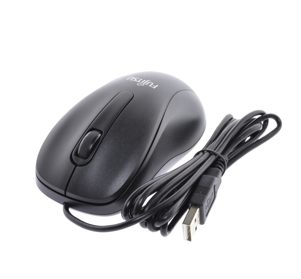 10 x NEW Fujitsu Mouse M520 black USB Wired Optical Mouse Scroll