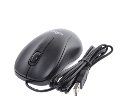 10 x NEW Fujitsu Mouse M520 black USB Wired Optical Mouse Scroll