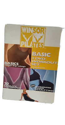 Winsor Pilates BASIC 3 DVD Workout Set From 2002 - Complete No Scratches