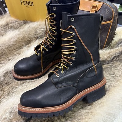 RED WING 2218 Steel Toe Black Logger Boots / Work Boots  display picture 2