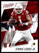2018 Panini Prestige Simmie Cobbs Jr Rookie Washington Redskins #281