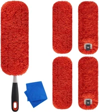 4 Pack Microfiber Reusable Duster Refills, Compatible with OXO Good Grips Microf