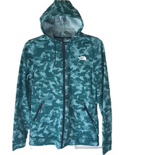 The North Face Women's Green Jacket Full Zip Hooded Lightweight Size S