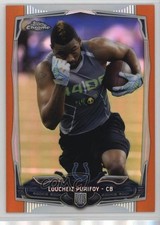 2014 Topps Chrome Retail Orange Refractor Loucheiz Purifoy #137 0y4s