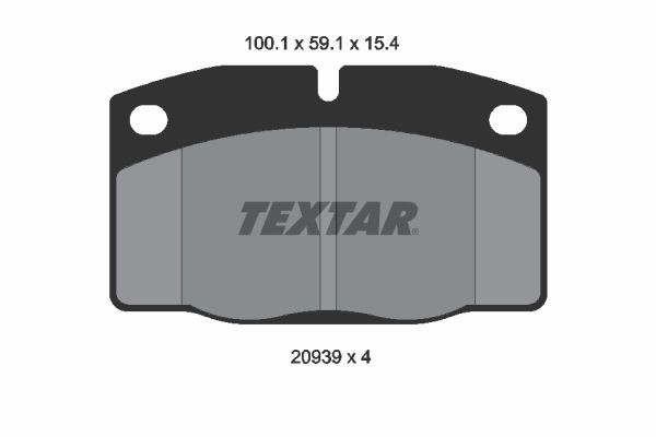 Textar Textar BremsbelÄGe Vorne Opel Ascona Corsa Kadett Manta B Omega Vectra A-image