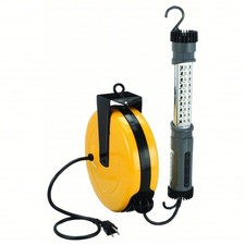 New 2ykp7 Lumapro 40 Foot Retractable 28 Led Cord Reel Task Work Light Lamp Nos