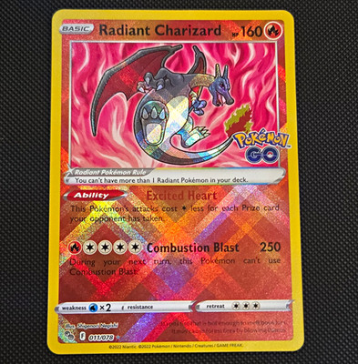 Pokémon TCG Radiant Charizard 020/159 Crown Zenith EN Holo Radiant Rare
