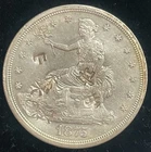 1875-S $1 Trade Silver Dollar XF-AU details - Fantastic Chop Marks