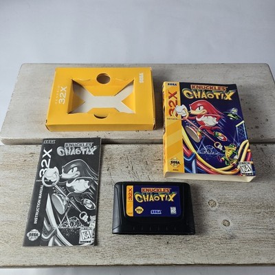 Knuckles Chaotix Sega 32X | CIB | Tested & Working | Good Condition NO REG CARD