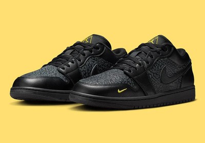 Air Jordan 1 Low Black Elephant Print IM6568-010 Size 10.5 + $20 Discount!