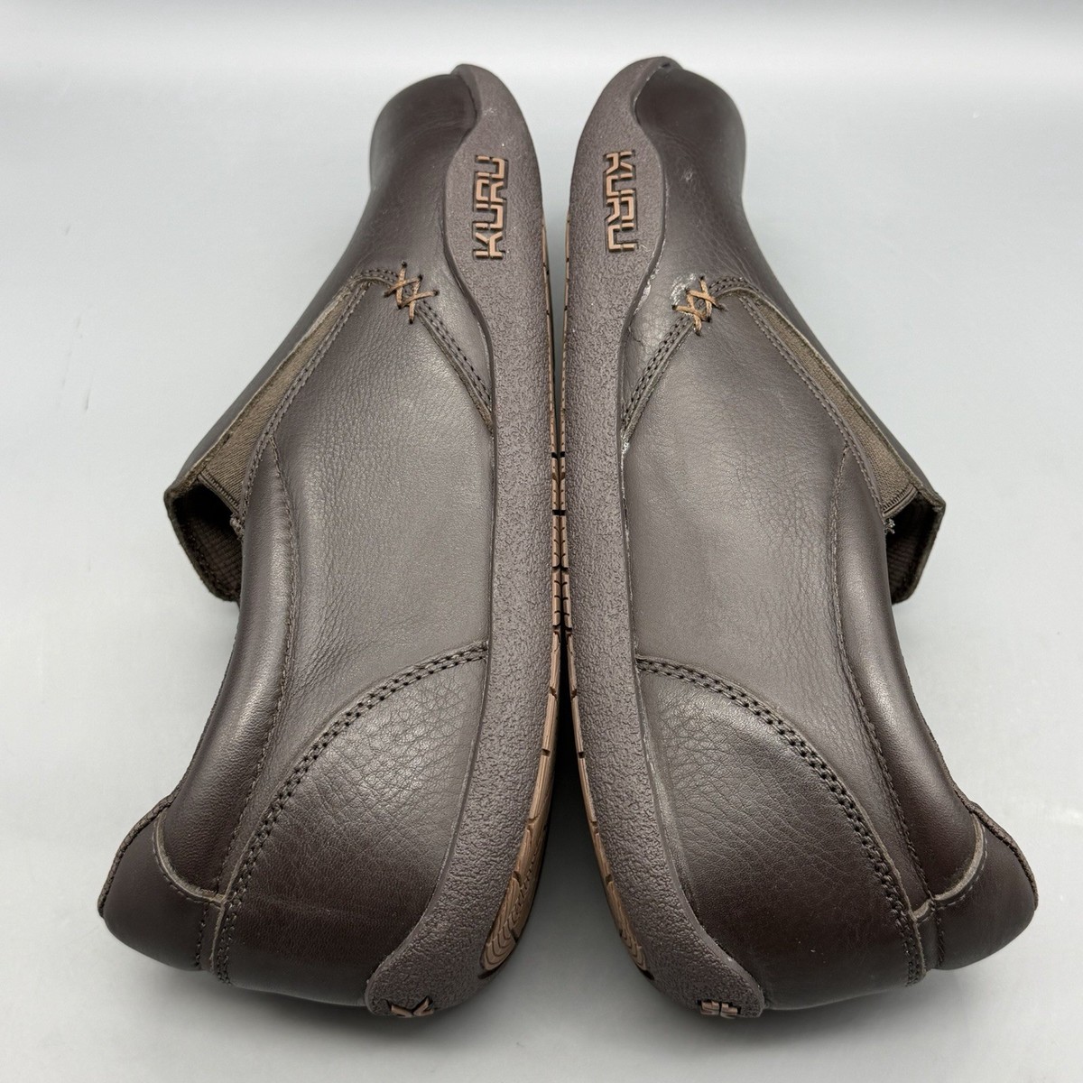 Kuru Kivi Mens 11 W Wide Espresso Brown Leather Slip On 