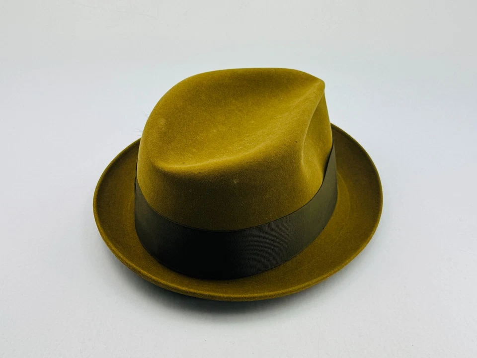 Vintage Dobbs “Rainbow” Fedora Hat – Size 7-1/8 Nachman’s Newport News VA Suede? - Image 4 of 4