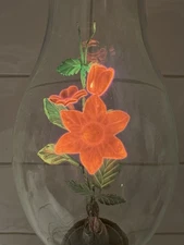 Vintage Aerolux Style Pink Flowers & Green Leaves  Bouquet Decorative Light Bulb