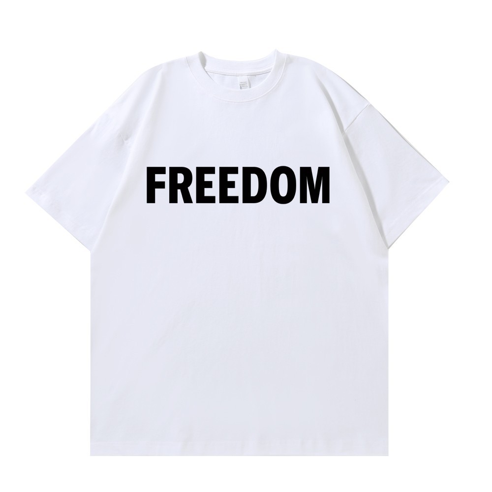 Freedom Charlie Kirk Tribute T-Shirt Minimalist Front with Memorial Graphic