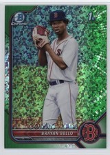 2022 Bowman Chrome Prospects Green Mini-Diamond Refractor /99 Brayan Bello 0in6