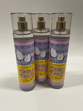 NEW 3X Bath & Body Works “Cotton Candy Clouds” 3 Pack Fragrance Mist Spray 8 oz