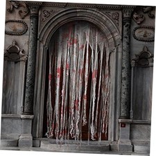 Watayo Halloween Doorway Curtains - 65x39, 39"W x 65"L - Pack of 3 - Bloody