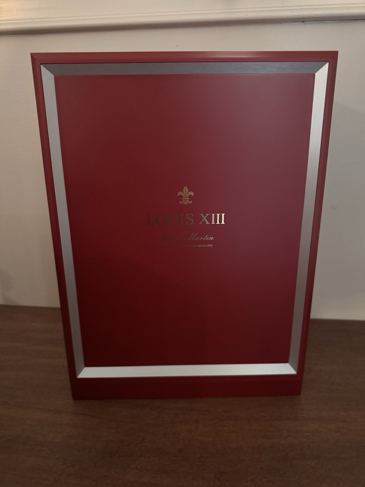 Empty Remy Martin Louis Xlll Bottle With Mirror case, 2 Tops, and Book