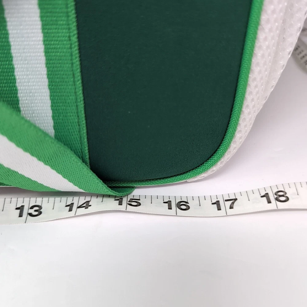 Pickleball Bag Neoprene Crossbody Double Handle Green White XL Tote Pickleball Bag Neoprene Crossbody Double Handle Green White XL Tote
