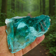 1250-1350 CT High Quality Aqua Blue Andara Obsidian Healing Gemstone Crystal