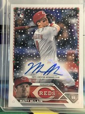 2023 Topps Holiday Matt McLain Rookie Auto Autograph /300 #HAC-MM Reds HOT RC