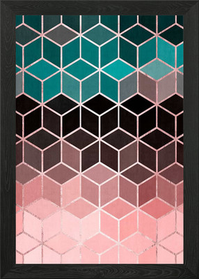 Modern collage E Framed Wall Art Poster Canvas Print Picture
