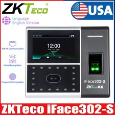 ZKTeco iface302-S TCP/IP Fingerprint Face Time Clock Time Attendance Machine USA