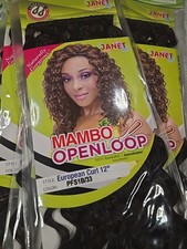 JANET COLLECTION Mambo Open Loop 12” European Curl 1B/33 Pack of 6