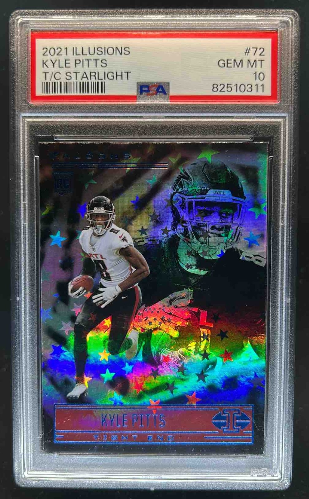 Kyle Pitts Panini Illusions #72 Trophy Collection Starlight