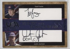 2007 USA Baseball National Teams Black Ink Todd Frazier Justin Jackson Auto 1k7d
